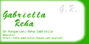 gabriella reha business card